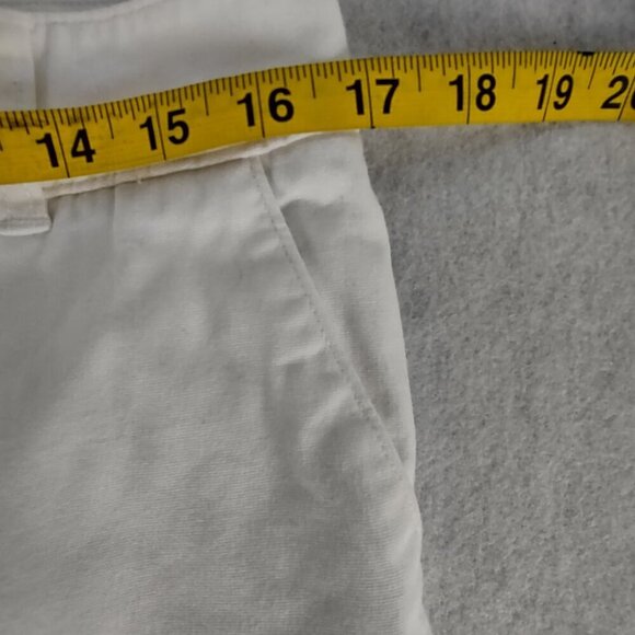 Talbots Womens Petite White Cotton Stretch Capris Pants Size 10P - Picture 7 of 11